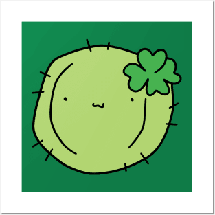 Lucky Cactus Face Posters and Art